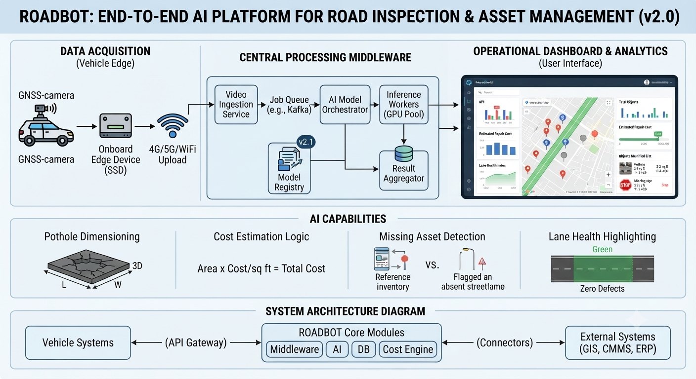 ROADBOT road condition dashboard