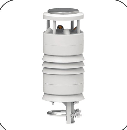 Compact weather sensor array for temperature humidity and wind