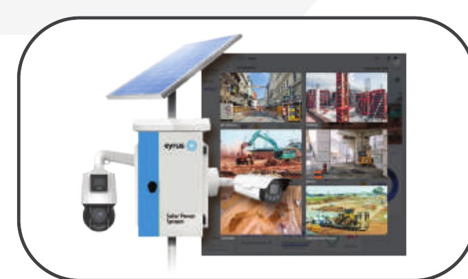 Solar-powered edge camera unit for motion detection and site monitoring analytics